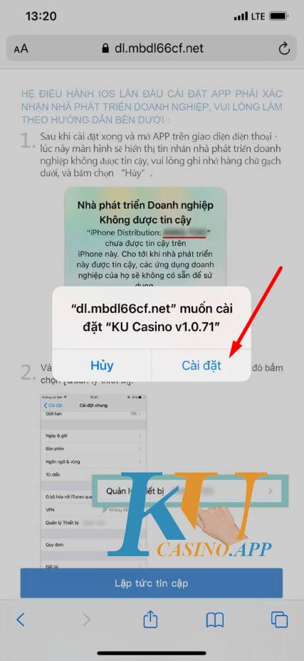 Hướng dẫn tải Kubet app